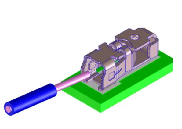Produktfoto 1 von Molex 203863 Leiterplattenbuchse gewinkelt Oberfläche 1-polig / 1-reihig, Raster 3 mm Lot