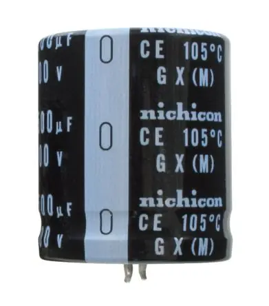 Nichicon GX Einrastmontage Kondensator 270 μF ±20 % / 400V dc, Ø 25 mm x 40 mm x 40 mm, 105 °C