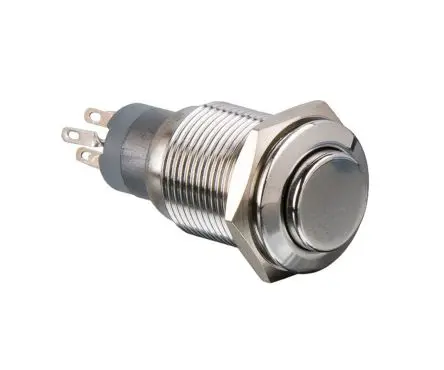 Produktfoto 1 von Arcolectric (Bulgin) Ltd MP0045 Druckschalter Tastend Panel Ø 16.2 mm, 2-poliger Umschalter / 1A 250 V ac, IP67