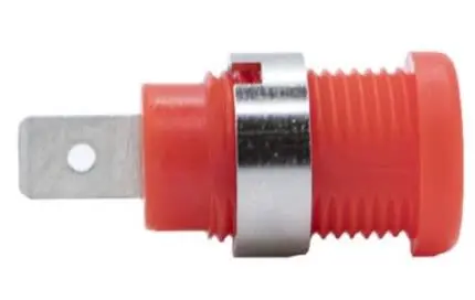 Produktfoto 1 von Mueller Electric 4 mm Buchse Rot Buchse für Laborstecker, Kontakt Gold, 1000V 36A Lot