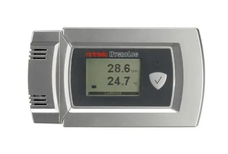 Produktfoto 1 von Rotronic Instruments HL-20D Hygrometer 50 °C, Typ Digitalhygrometer ±1.3 %RH, absolut 60 °C / 100 %RH, ±0.3°C, ±0.3 °C
