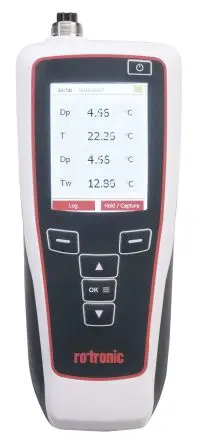 Produktfoto 1 von Rotronic Instruments Hygrometer 60 °C, Typ Digitalhygrometer ±0.8 %RH, absolut 200 °C / 100 %RH