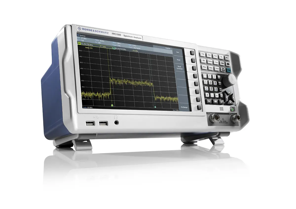 Produktfoto 1 von Rohde & Schwarz FPC1500 FPC1500 Tischausführung Spektrumanalysator, 3000000 kHz, 5 kHz / 3 GHz, USB, LAN