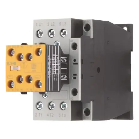 Produktfoto 1 von Eaton DILMS Schütz 24V dc, 27 V dc-Spule, 3-polig, 400V ac / 32 A 24V dc 15 kW 2 Schließer Motorsteuerung