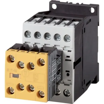 Produktfoto 1 von Eaton DILAS Hilfsschütz 24V dc-Spule, 3-polig, 415V ac / 4 A 24V dc 2.6 W 4 Schließer, 4 Öffner Motorsteuerung