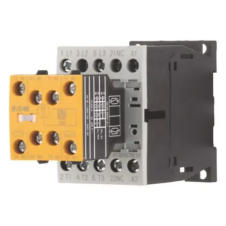 Produktfoto 1 von Eaton DILMS Schütz 24V dc-Spule, 3-polig, 400V ac / 7 A 24V dc 3 kW 2 Schließer Motorsteuerung 5-Hilfskontakte