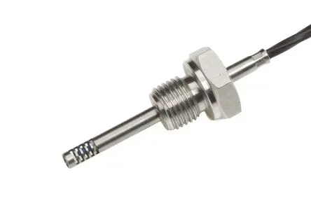 Produktfoto 1 von Electrotherm Pt100 Widerstandsthermometer Ø 4.5 mm 4 x 120 mm F0.3, -50 °C → 200 °C, 2.5 m Leitung