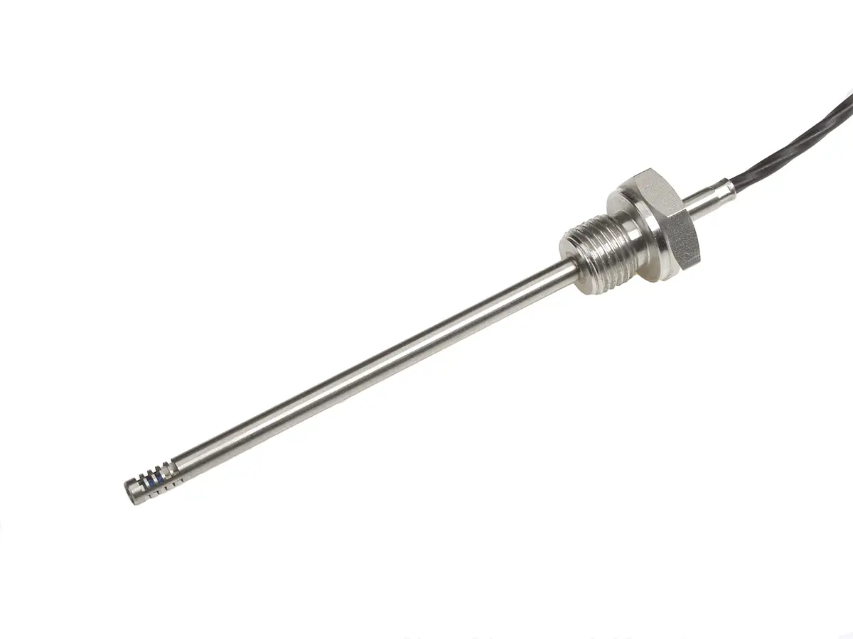 Produktfoto 1 von Electrotherm PT100 NPT 1/4 Widerstandsthermometer Ø 4.5mm x 120mm, -50°C → +200°C, 2.5m Leitung