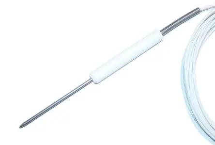 Produktfoto 1 von Electrotherm Pt100 Widerstandsthermometer Ø 4 mm 4 x 100 mm F0.3, -50 °C → 250 °C, 2.5 m Leitung