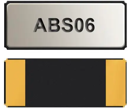 Produktfoto 1 von Abracon 32.76 kHz Quarzmodul, Oberfläche, ±20 ppm, 7 pF, B. 1.2mm, H. 0.6 mm, L. 2 mm, SMD, 2-Pin