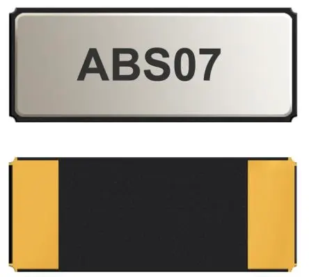 Produktfoto 1 von Abracon 32.76 kHz Quarzmodul, Oberfläche, ±30 ppm, 6 pF, B. 1.5mm, H. 0.9 mm, L. 3.2 mm, SMD, 2-Pin