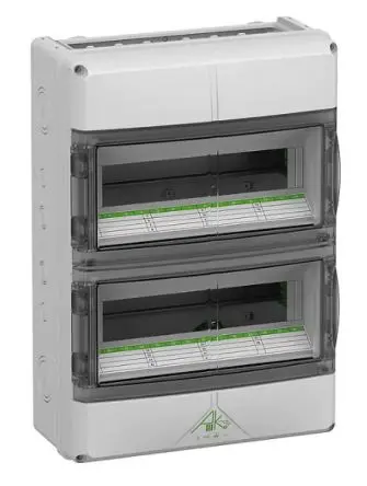Spelsberg AK-F 28; Gehäuse; Polycarbonat; Grau Geflanscht; IK08 IP65 Breite 315 mm Höhe 155 mm Länge 450 mm