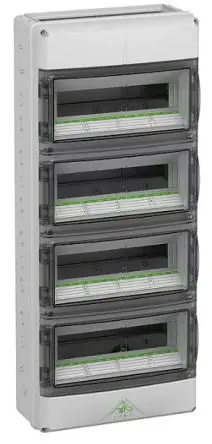 Produktfoto 1 von Spelsberg; Gehäuse; Polycarbonat; Grau Geflanscht; IK08 IP65 Breite 315 mm Höhe 155 mm Länge 750 mm