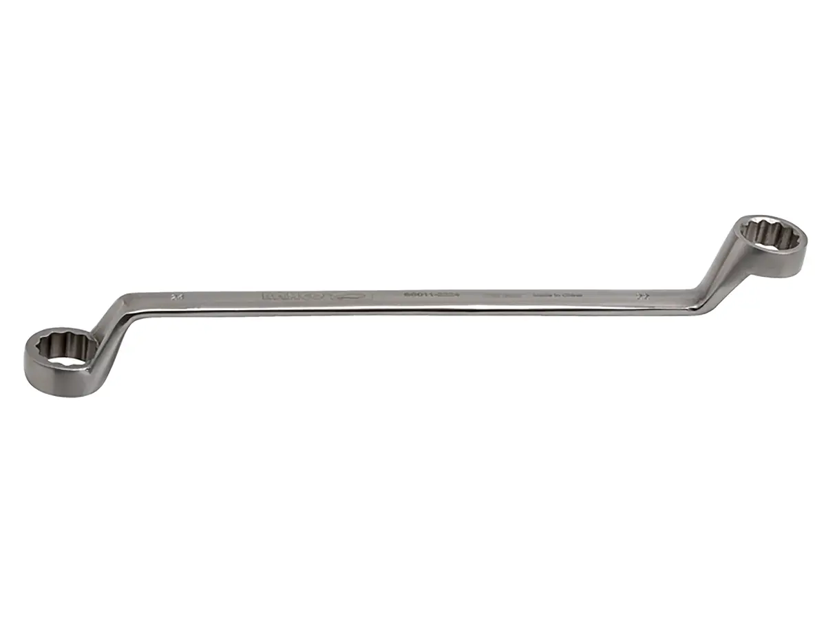 Produktfoto 1 von Bahco Abgewinkelter Ringschlüssel 8 to 9 mm² Edelstahl Schließer (NO), Länge 190 mm