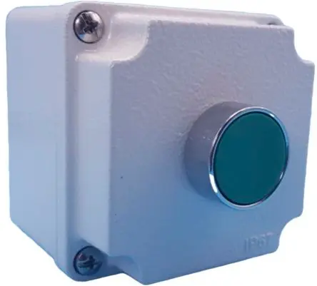 Produktfoto 1 von Lovato LPZM Drucktaste-Steuerstation Nein Grün Aluminium, IP67, IP66, 1 Metall Ø 22 mm