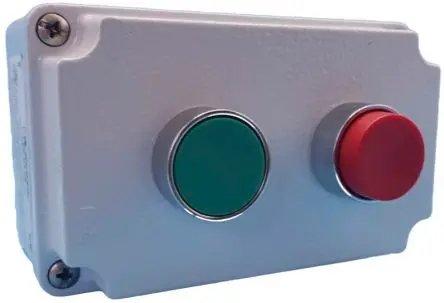 Produktfoto 1 von Lovato LPZM Drucktaste-Steuerstation 1-poliger Umschalter Grün, Rot Aluminium, IP67, IP66, 2 Metall Ø 22 mm