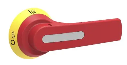 Produktfoto 1 von Lovato Gelb, Rot GL Drehgriff für GL160-315A 125 mm, IP69K, IP66