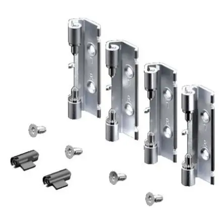 Produktfoto 1 von Rittal VX Scharnier, Scharnier für VX-Gehäuse, Stahlblech, 4 Per Pack Stück