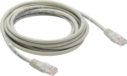 Produktfoto 1 von Socomec Cat.5 Ethernet-Kabel, 2 m, Grau Ungeschirmt, Polyvinylchlorid