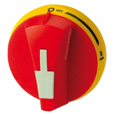 Socomec Gelb, Rot SIRCO Drehgriff für Universal-Lasttrennschalter 45 mm, IP65