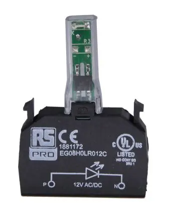 Produktfoto 1 von RS PRO Lichtblock Anzeigenblock LED Weiß beleuchtet 240V ac