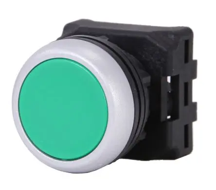 Produktfoto 1 von RS PRO RSEG Drucktastenkopf Ø 22 mm, Grün Federrückstellung Rund Rund Kunststoff, IP65