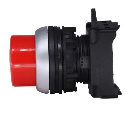 Produktfoto 1 von RS PRO RSEG Drucktastenkopf Ø 22 mm, Rot Federrückstellung Rund Rund Kunststoff, IP65