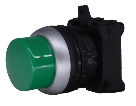 Produktfoto 1 von RS PRO RSEG Drucktastenkopf Ø 22 mm, Grün Federrückstellung Rund Rund Kunststoff, IP65