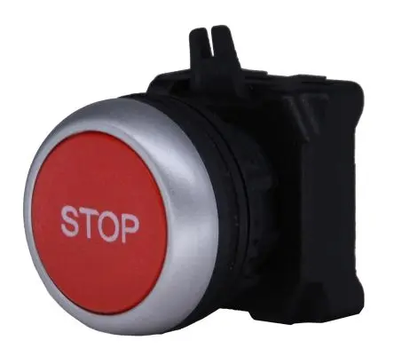Produktfoto 1 von RS PRO RSEG Drucktastenkopf Ø 22 mm, Rot Federrückstellung Rund Rund Kunststoff, IP65