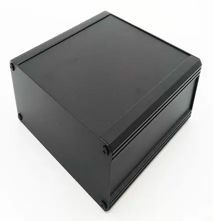 Produktfoto 1 von RS PRO EAB; Kühlkörpergehäuse; Aluminium-Strangpressprofil; Schwarz IP40 Breite 200 mm Höhe 219 mm Länge 200 mm