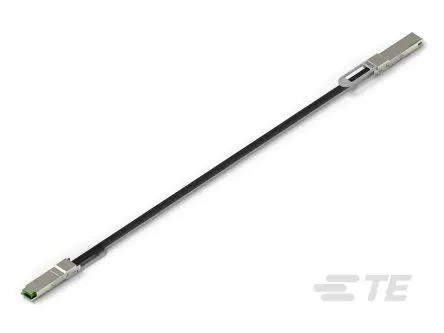 Produktfoto 1 von TE Connectivity QSFP Steckbarer E/A-Steckverbinder QSFP28 Stecker, 8-fach 16-polig