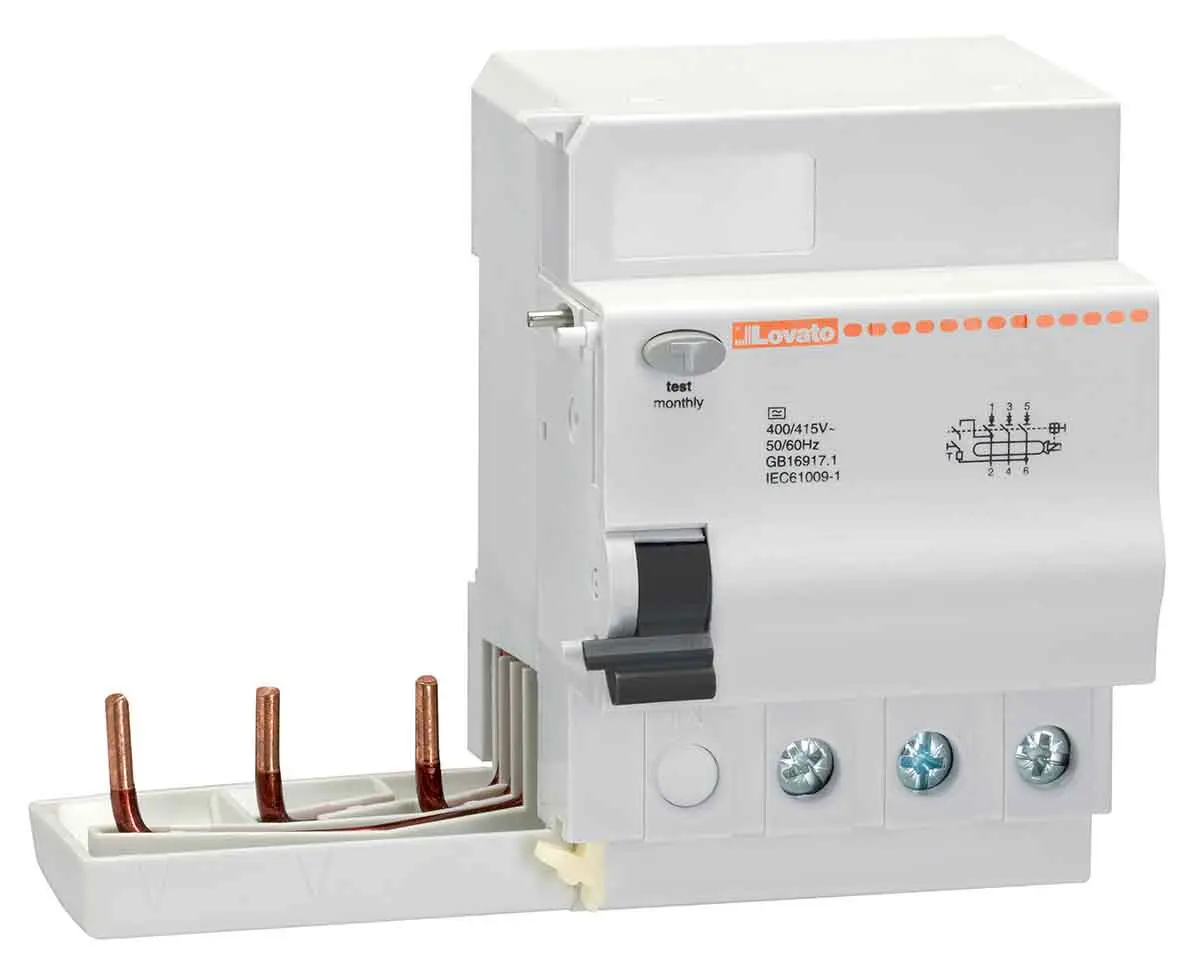 Produktfoto 1 von Lovato P1RA RCCB, 3-polig, 40A, 30mA Typ A 230 V ac, 400 V ac