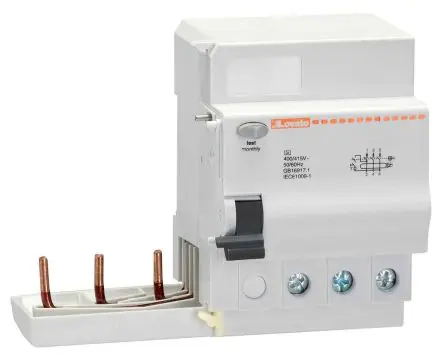 Produktfoto 1 von Lovato P1RA FI-Schutzschalter, 3-polig, 63A, 30 mA Typ A EAC, IEC/EN 61009-1, TUV-SUD