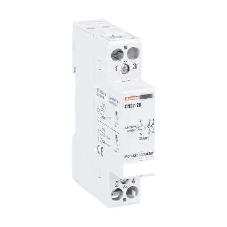 Produktfoto 1 von Lovato CN Schütz 220V ac, 230 V ac-Spule, 2-polig, 220V dc / 32 A 220V 2 Schließer Motorsteuerung 2-Hilfskontakte
