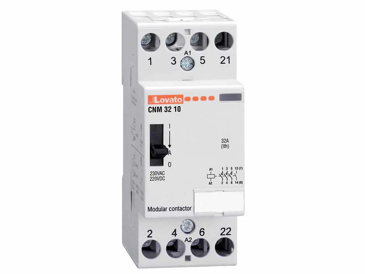 Produktfoto 1 von Lovato CN Schütz 220/230 V ac-Spule, 2-polig, 110V ac / 32 A 220 V 2 Schließer Sicherheit 2-Hilfskontakte