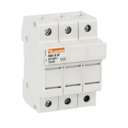 Produktfoto 1 von Lovato Sicherungshalter 10 x 38 mm FB 32A 690V ac 3-polig