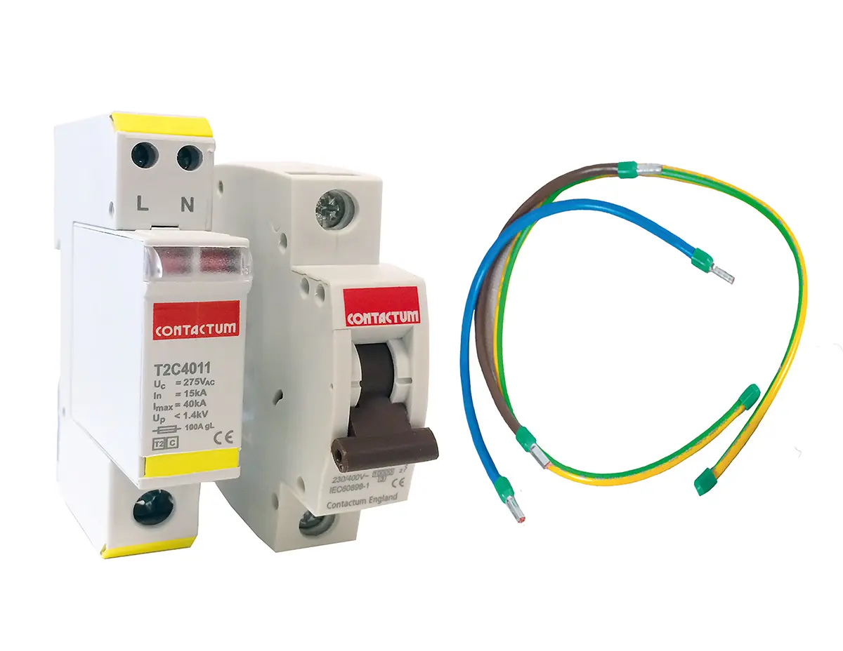 Produktfoto 1 von Contactum T2C RCD/FI, 32A Typ C