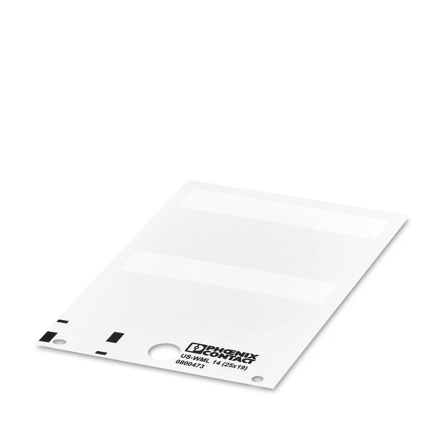 Produktfoto 1 von Phoenix Contact US-WML Kabeletiketten, Weiß, 25.4 mm x 63.5 mm