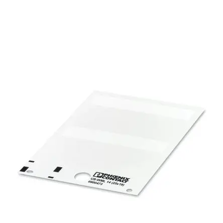 Produktfoto 1 von Phoenix Contact US-WML Kabeletiketten, Weiß, 25.4 mm x 63.5mm