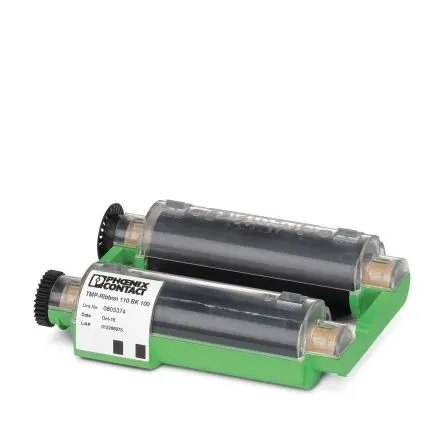 Produktfoto 1 von Phoenix Contact Farbband für Etikettendrucker für ThermoMark PRIME Schwarz L. 70 m B. 110 mm