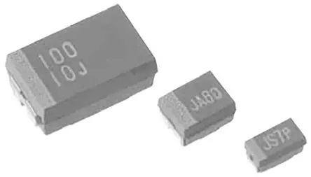Produktfoto 1 von Vishay TMCM Tantal-Elektrolytkondensator, Tantal, 33 μF, 10V dc, Oberfläche, -20 %, Gehäuse 3216-18, 125 °C