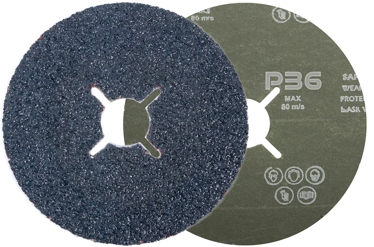 Produktfoto 1 von RS PRO Zirkonium Schleifscheibe Schleifscheibe Ø 125 mm 36, Korngröße 25