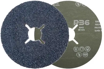Produktfoto 1 von RS PRO Zirkonium Schleifscheibe Schleifscheibe Ø 125 mm 36, Korngröße 25