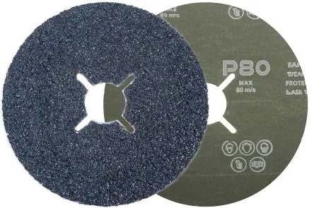 Produktfoto 1 von RS PRO Zirkonium Schleifscheibe Schleifscheibe Ø 125 mm 80, Korngröße 25