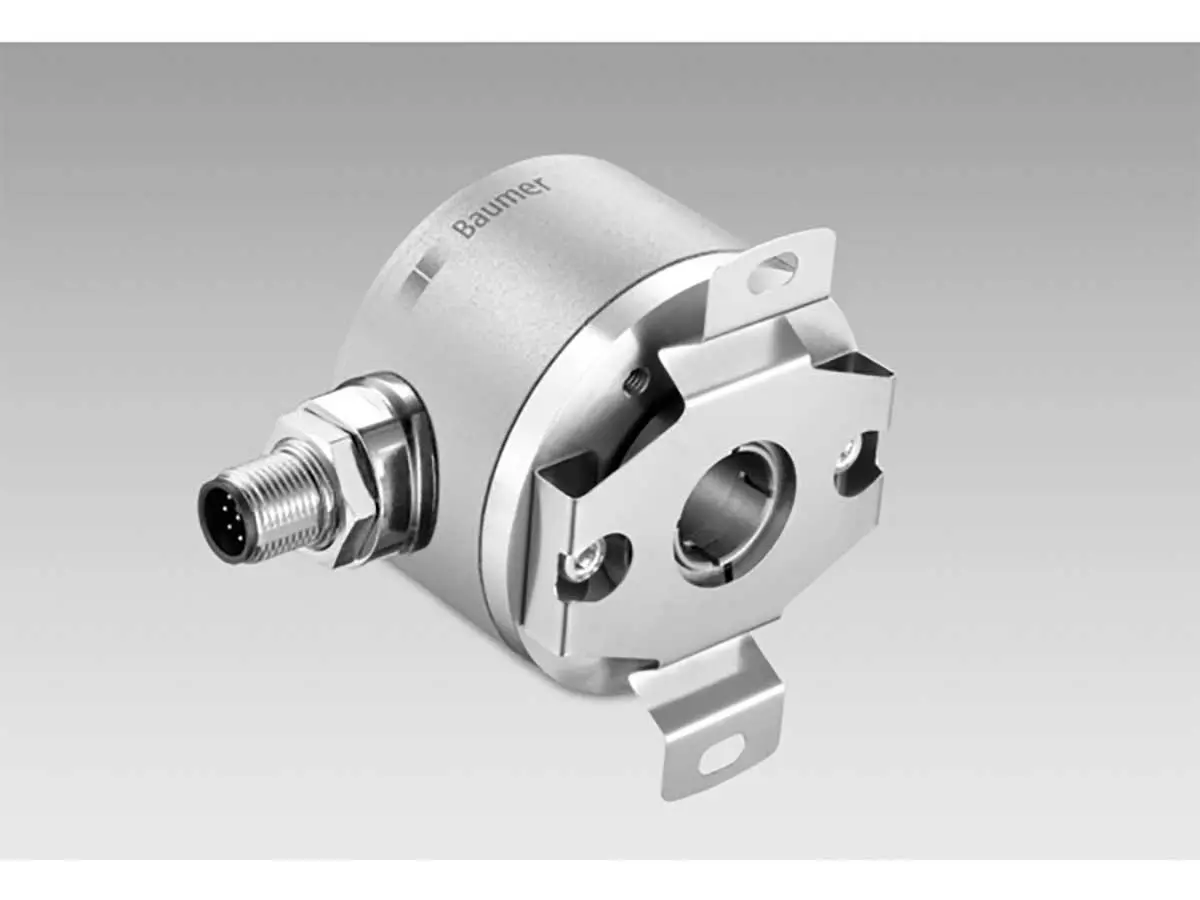 Produktfoto 1 von Baumer EAM580 Absolutwertgeber Magnetisch, 6000U/min, 10→ 30 V dc Hohlwelle mit Ø 12mm Schaft