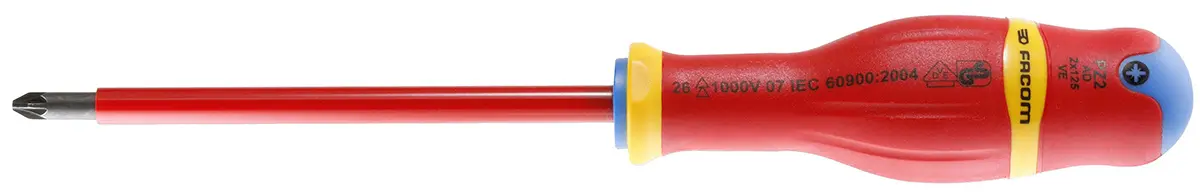 Produktfoto 1 von Facom VDE 1000V zugelassen PZ3 Isoliert / Klinge 125 mm