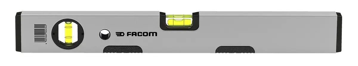 Produktfoto 1 von Facom Gerade Wasserwaage, 400 mm, Rahmen Leichtmetall, 2 Libelle/n Magnetisch, 1 mm/m