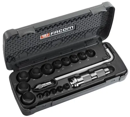 Produktfoto 1 von Facom Locheisen- und Kreisschneider Set, 3-30 mm², 18, 3-30 mm