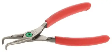 Produktfoto 1 von Facom Sicherungsringzange Gebogene Spitze 130mm VDE 1000V zugelassen 8 to 13 mm ESD-Sicherheit Schließer (NO)