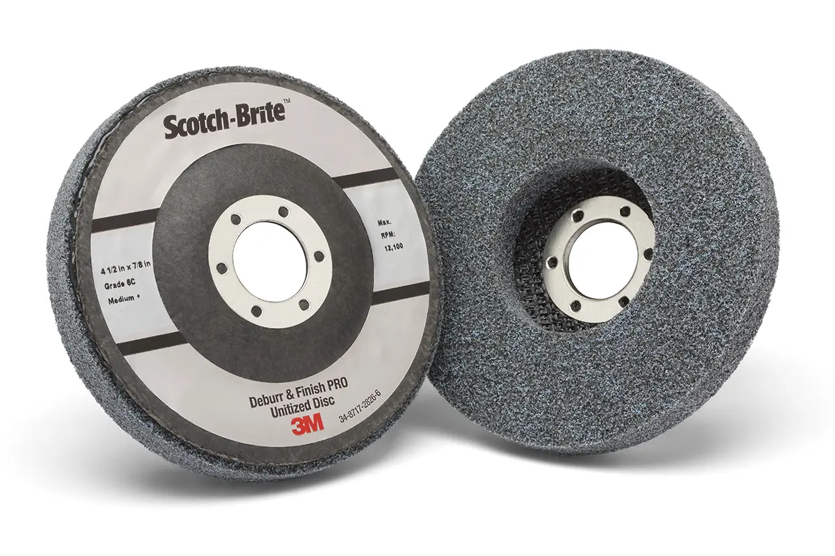 Produktfoto 1 von 3M Scotch-Brite™ PRO DP-UD Scotch-Brite Deburr and Finish PRO Unitised Disc DP-UD Schleifscheibe Keramik Grob, 25.4 mm,